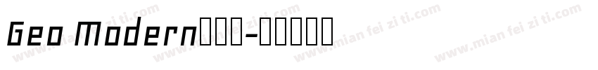 Geo Modern生成器字体转换